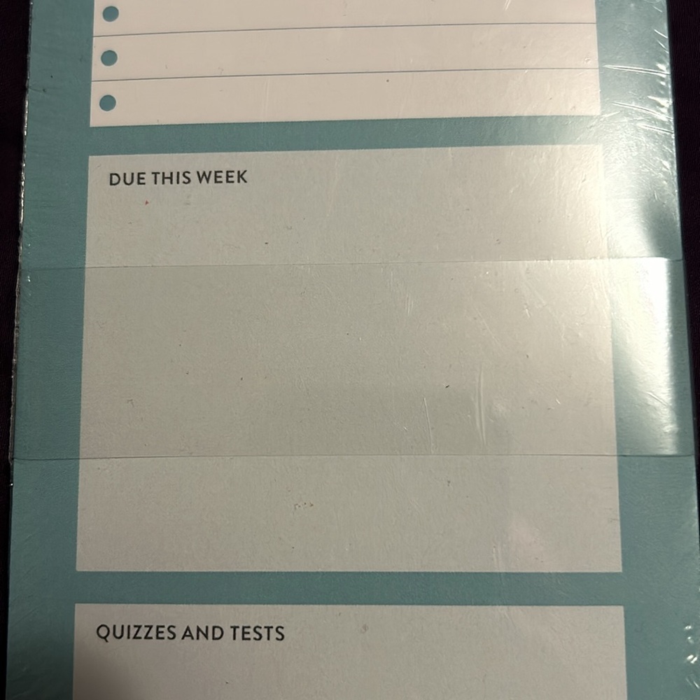 Student planner notepad - Picture 2 of 4